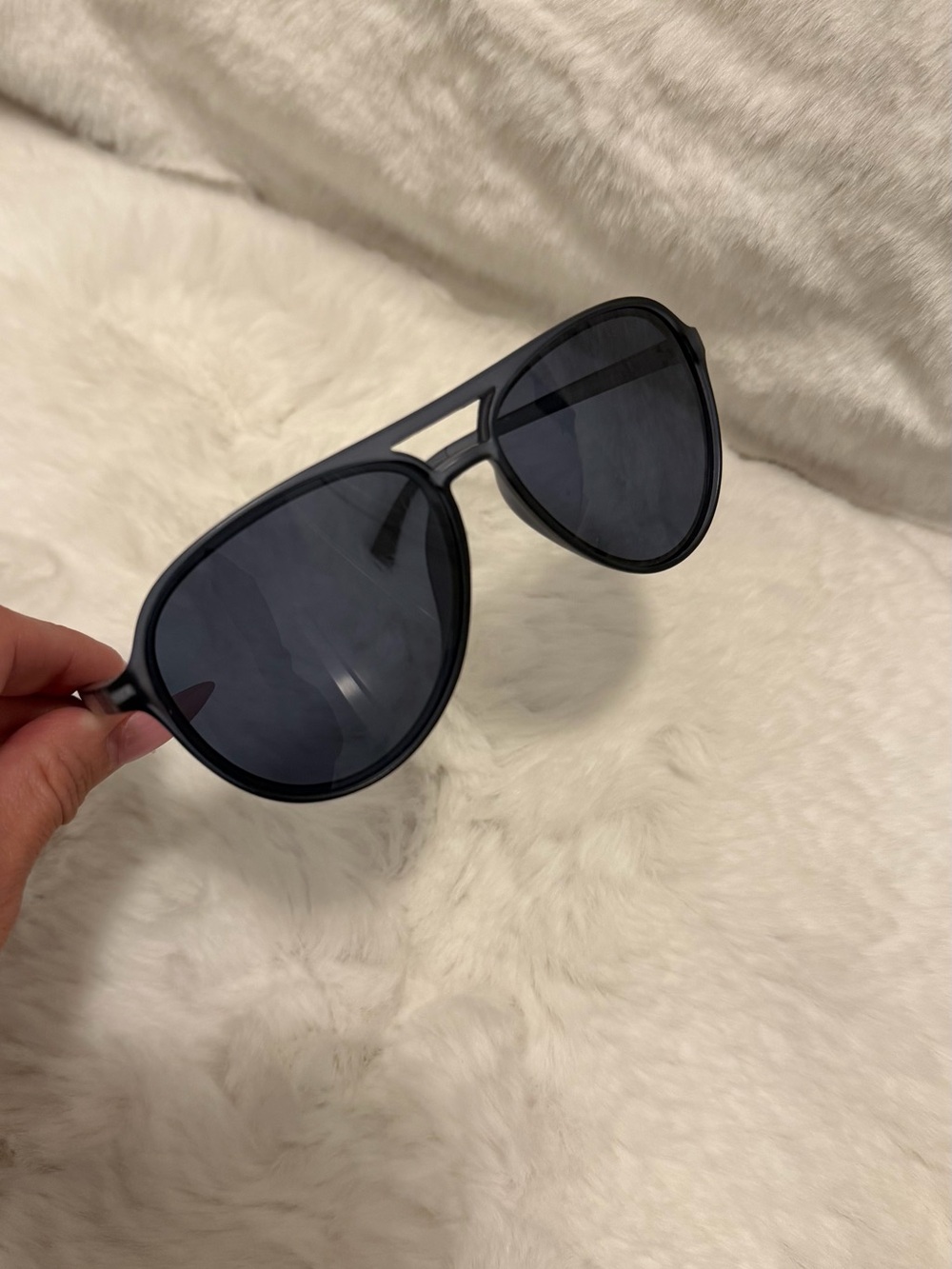 Eddie Bauer Black Aviator Sunglasses